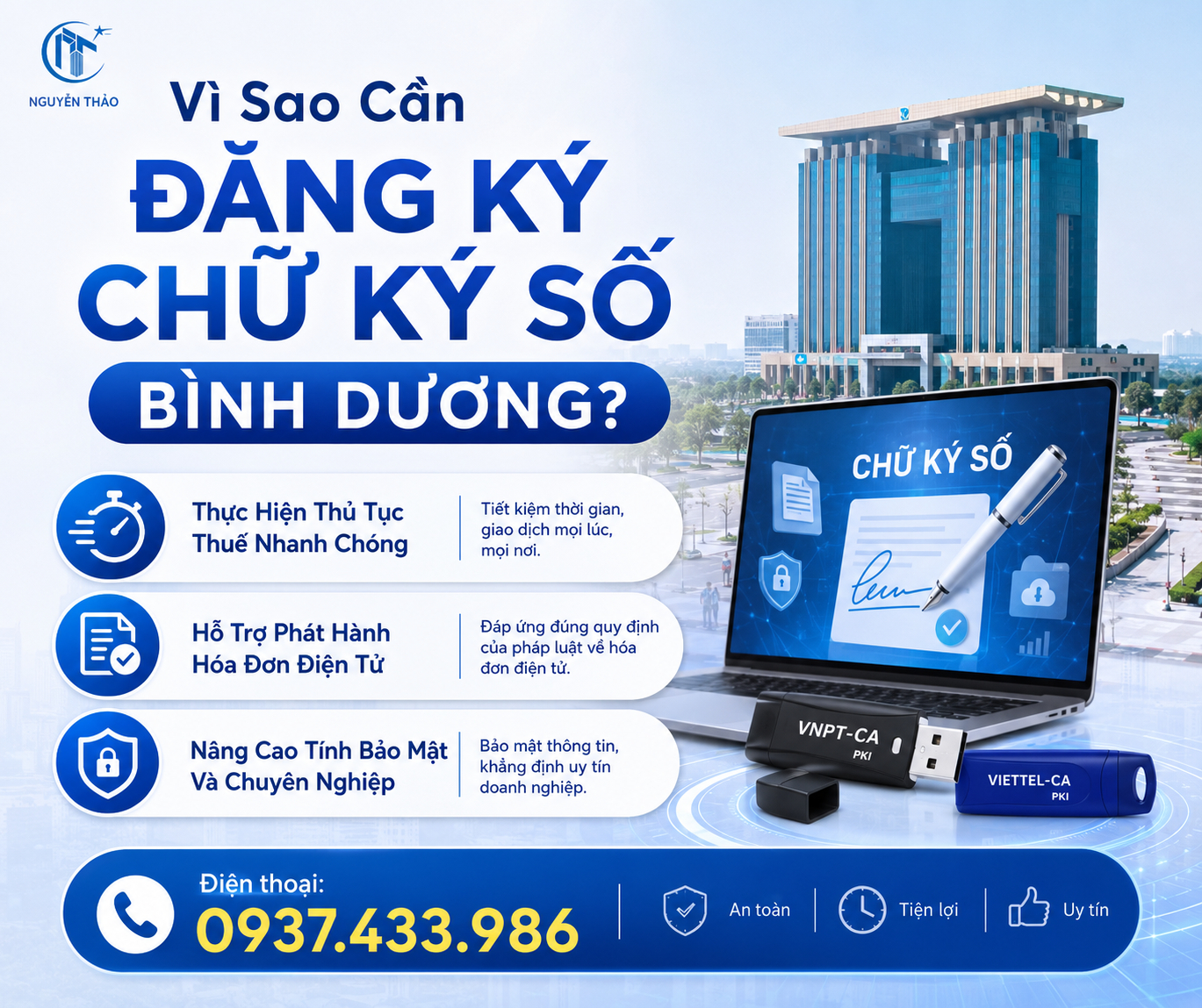 Vì sao nên đăng ký chữ ký số Bìnhh Dương?